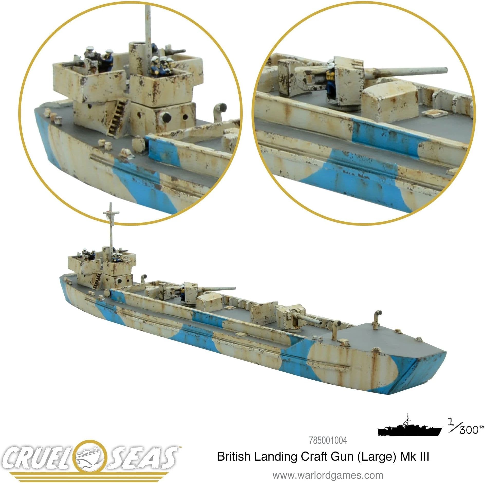 Cruel Seas: British Landing Craft Gun (large) Mk III