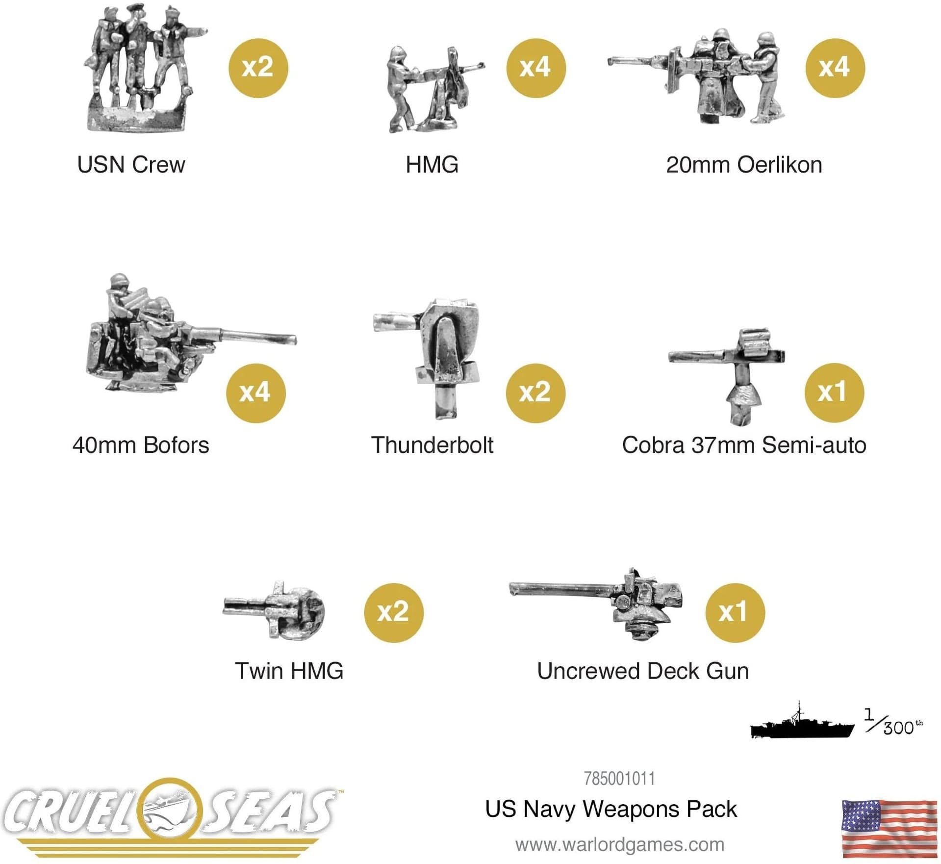 Cruel Seas US Navy weapons pack - Image 1