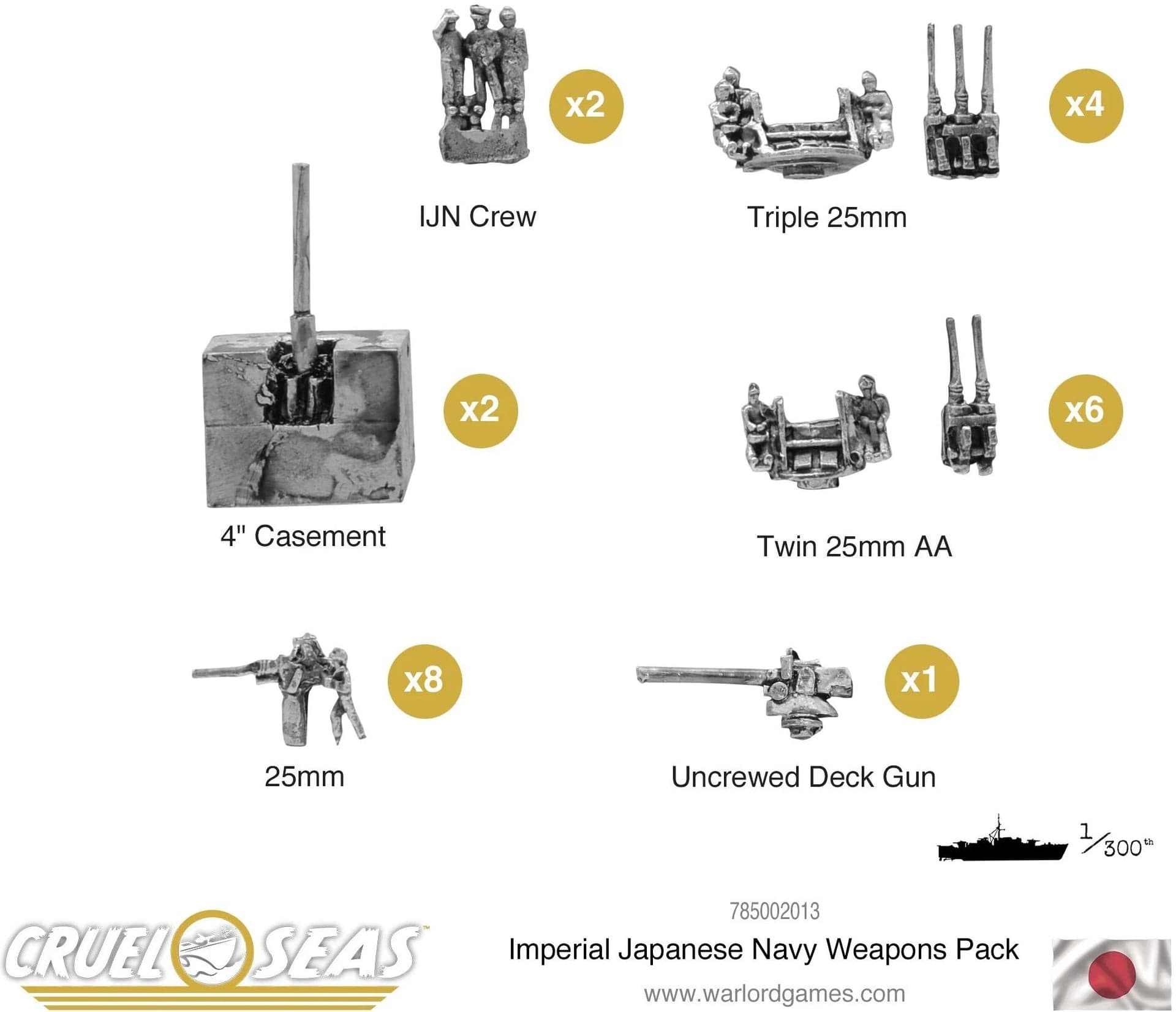 Cruel Seas Imperial Japanese Navy weapons pack