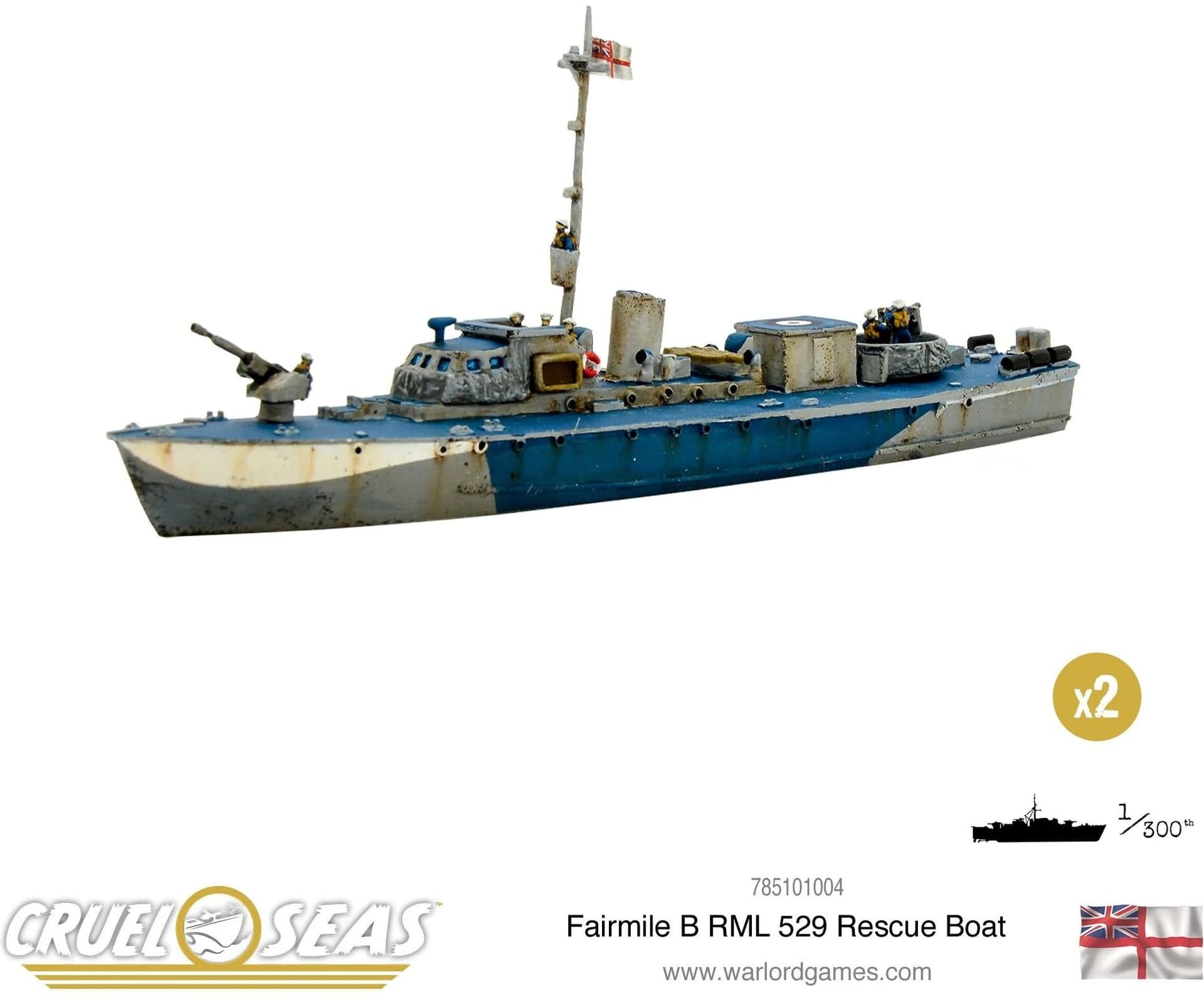 Cruel Seas: Fairmile B RML 529 Rescue Boat - Image 1