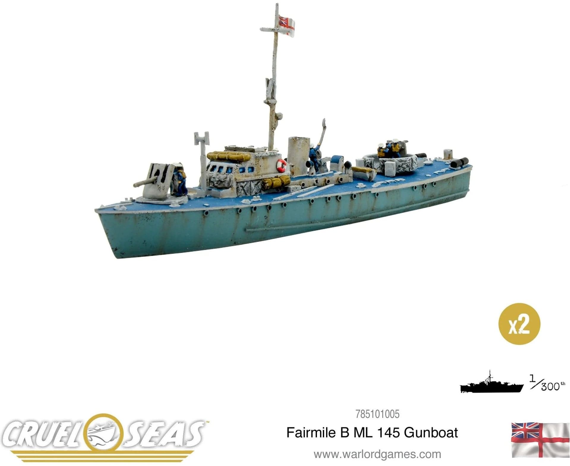 Cruel Seas: Fairmile B ML 145 Gunboat - Image 1