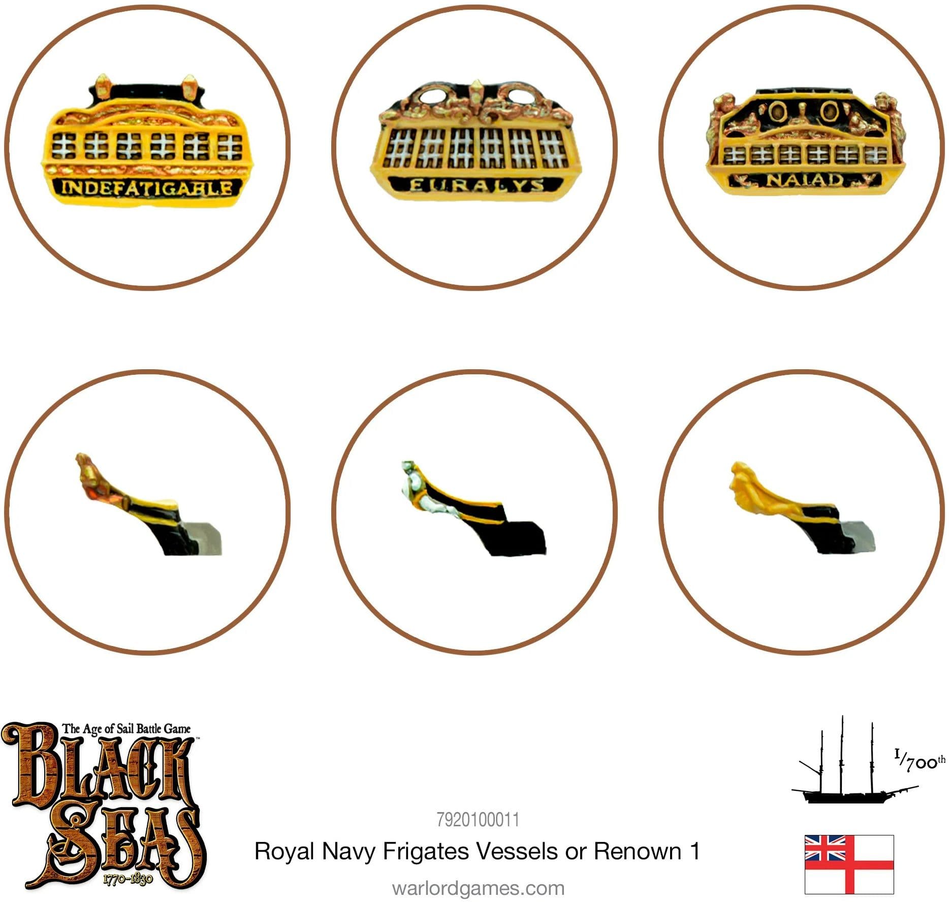 Royal Navy Frigates Named ships Pack 1 - Image 1