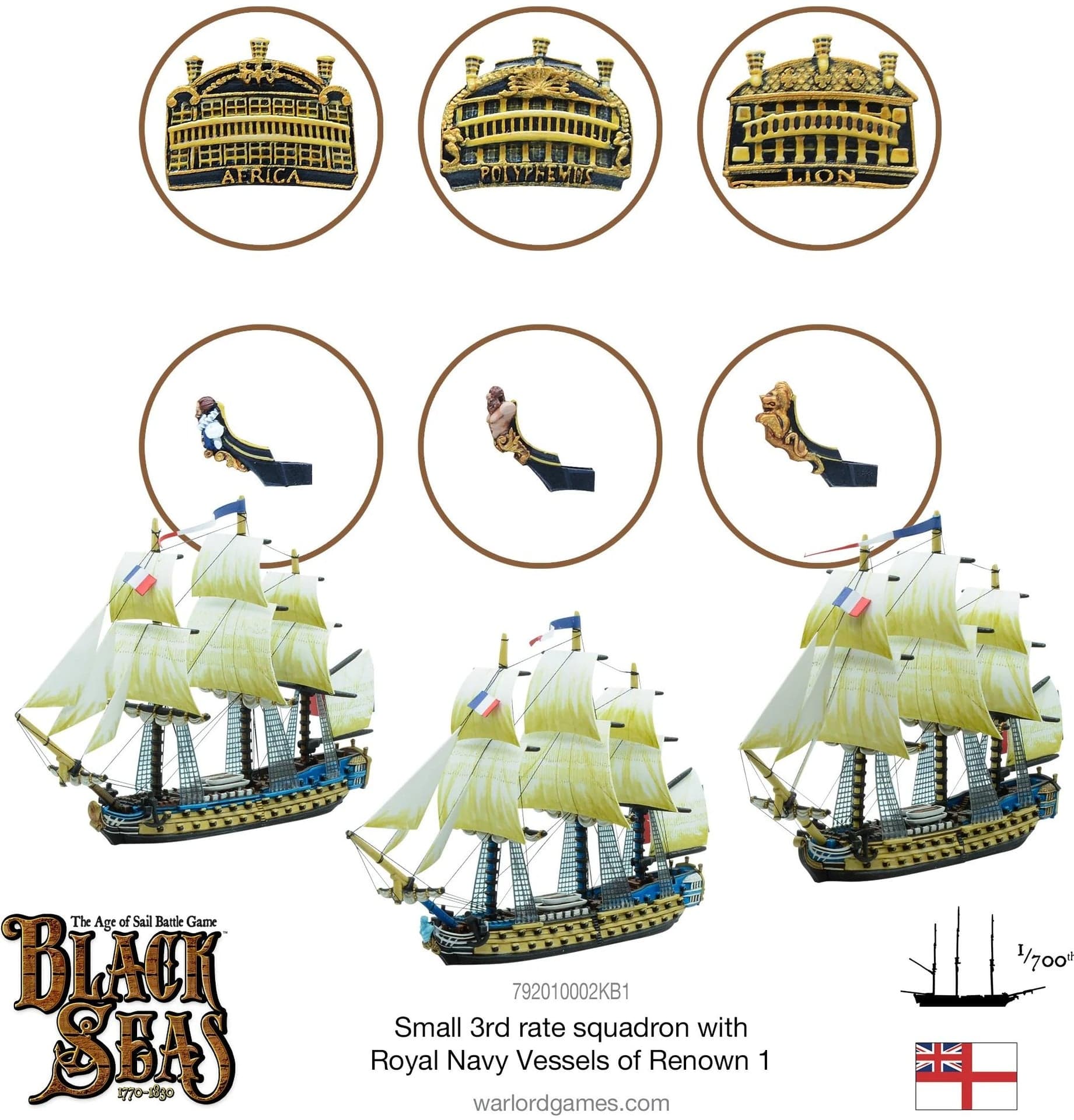 Small 3rd rate squadron with Royal Navy Vessels of Renown 1 - Image 1