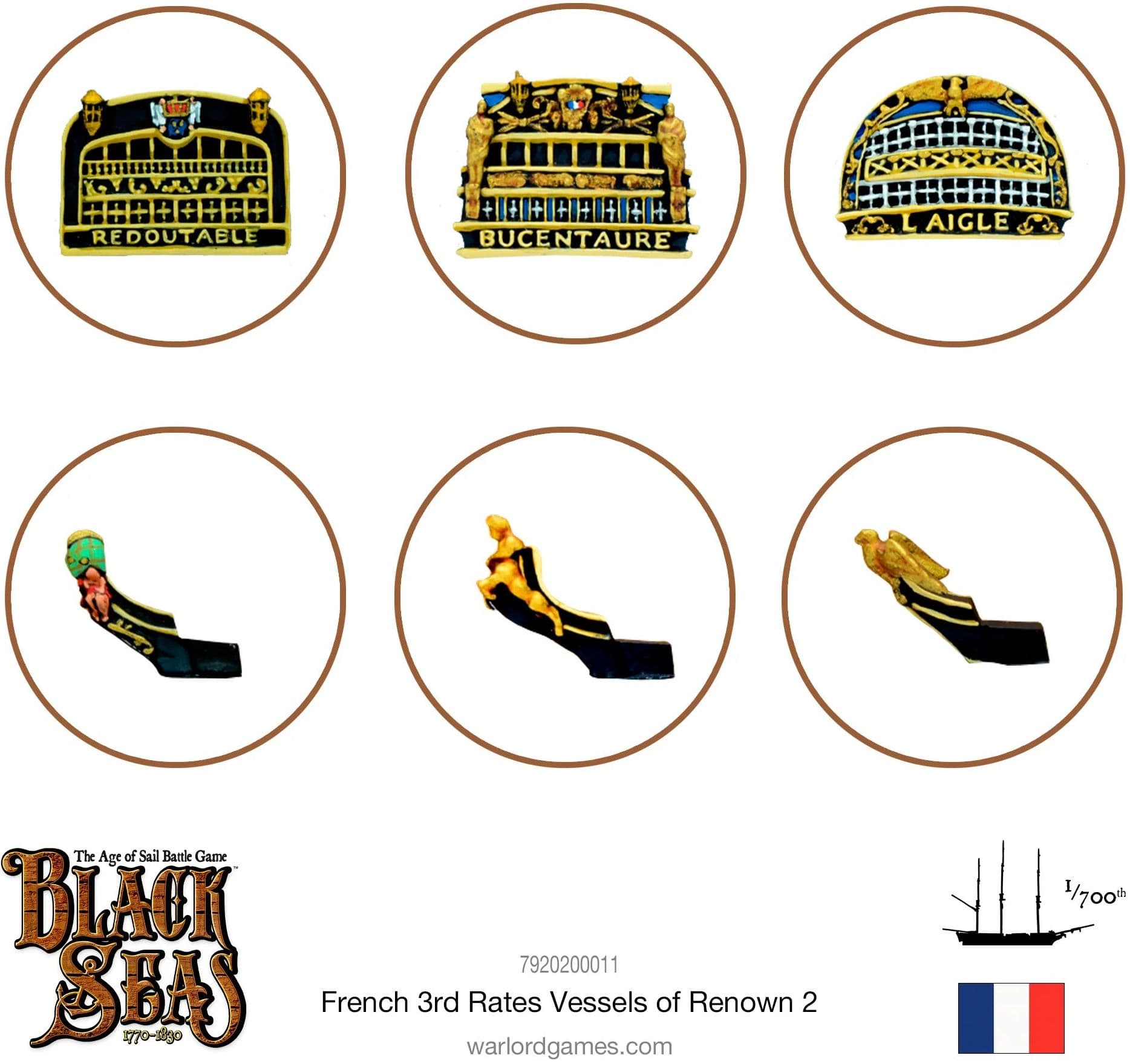 French 3rd Rates Named ships Pack 2 - Image 1