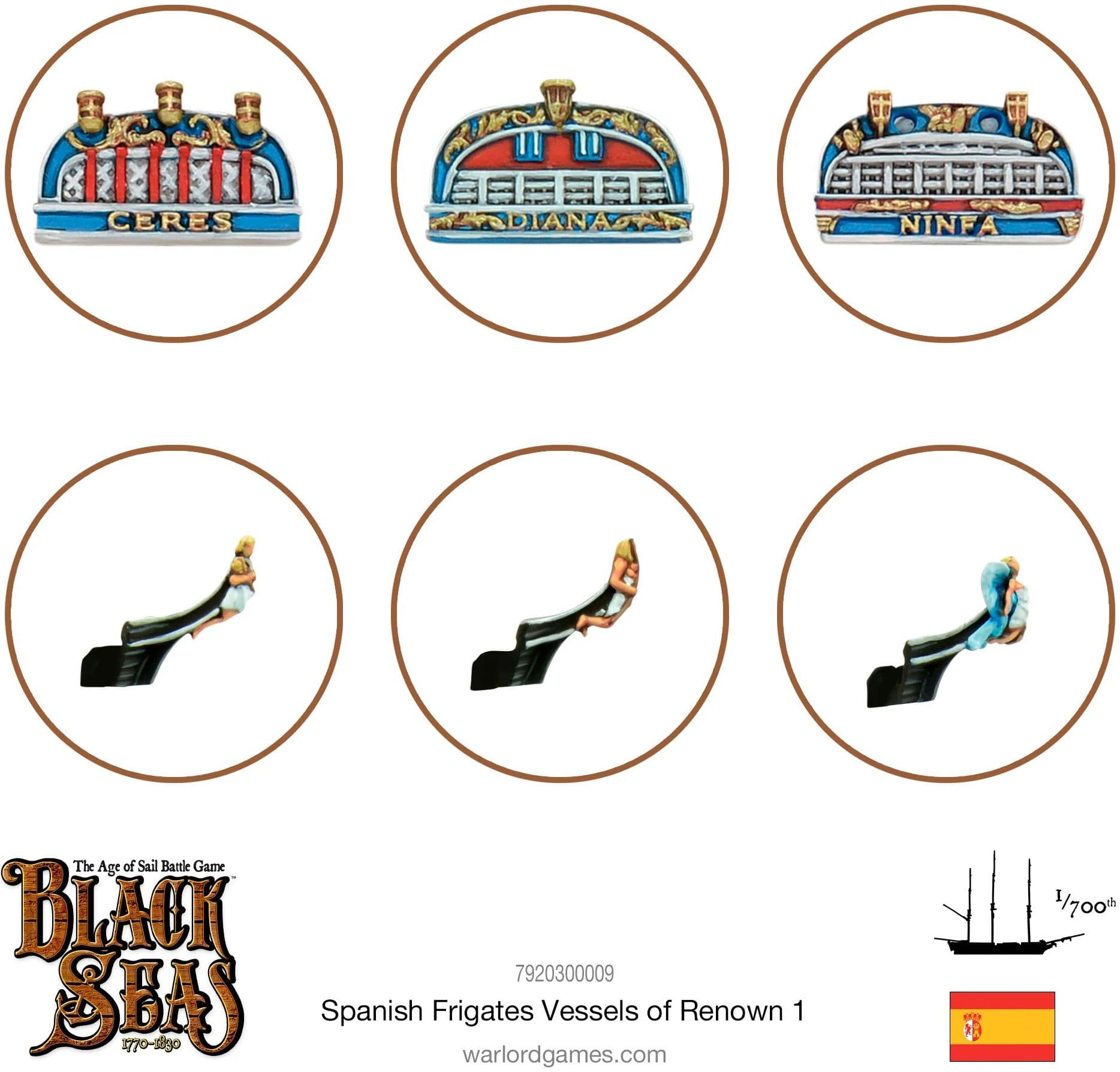 Spanish Frigates Named ships Pack 1 - Image 1