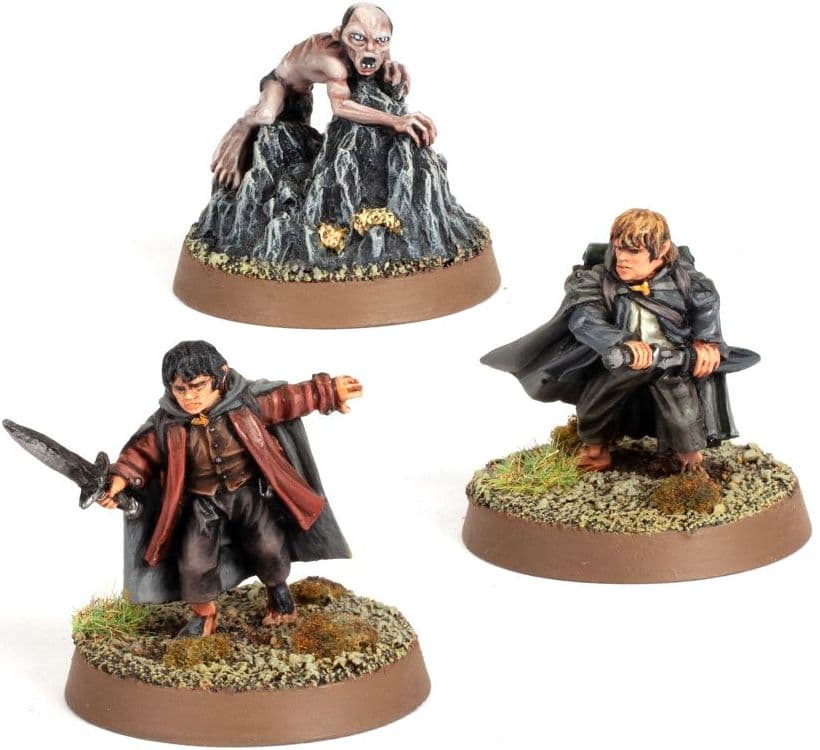 Frodo Baggins, Samwise Gamgee and Gollum in Emyn Muil