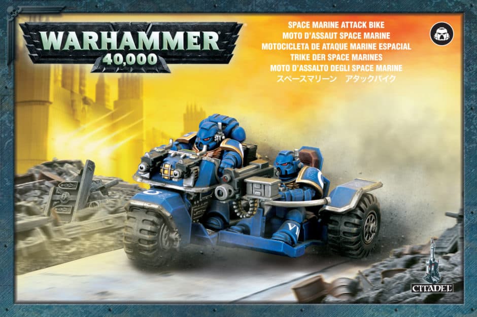 Space Marine Attack Bike - Image 1