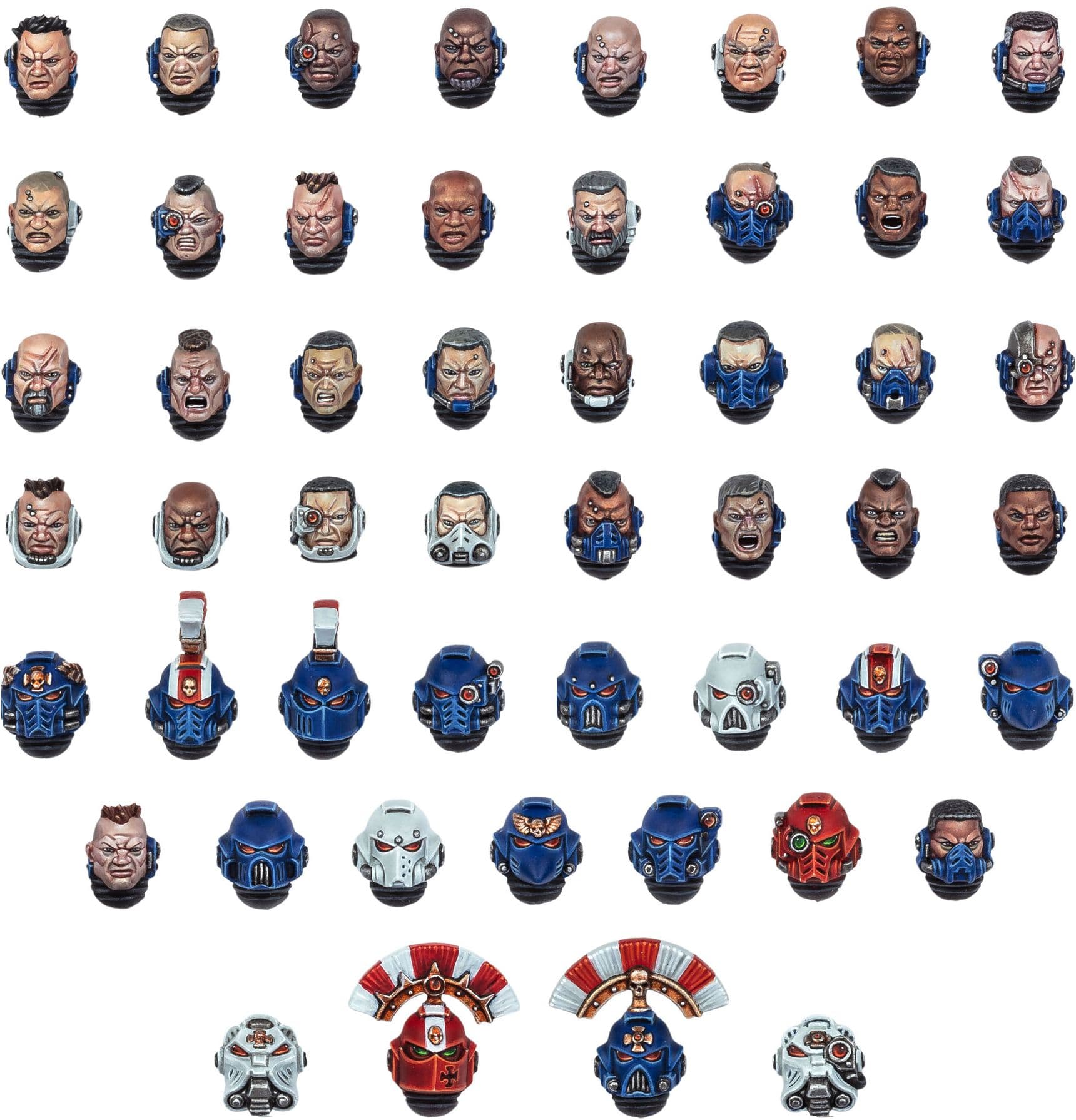 Space Marine Heads - Image 1