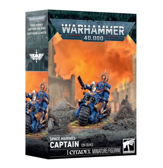 Space Marines Captain On Bike - Image 1