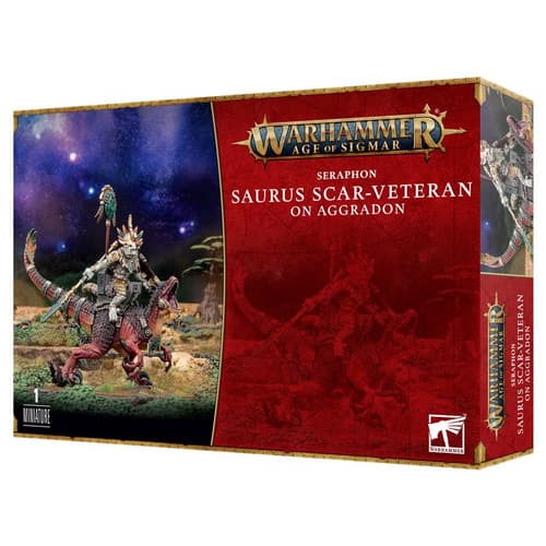 Seraphon: Saurus Scar-Veteran on Aggradon - Image 1