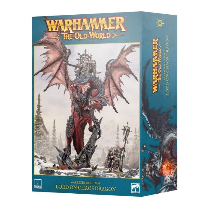Warriors of Chaos Lord on Chaos Dragon - Image 1