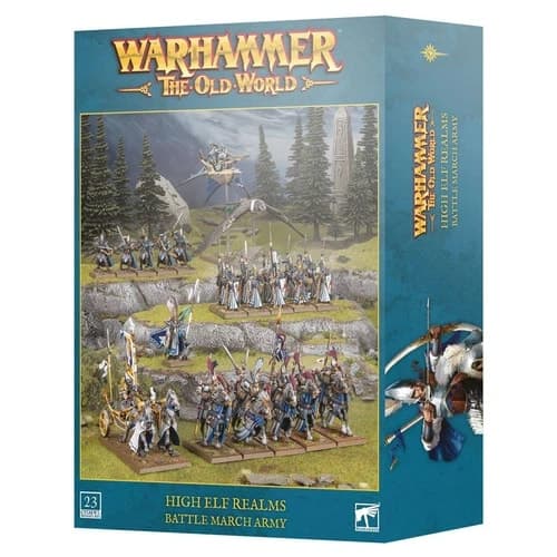 13-23 Warhammer The Old World: High Elf Realms: Battle March Army - Image 1
