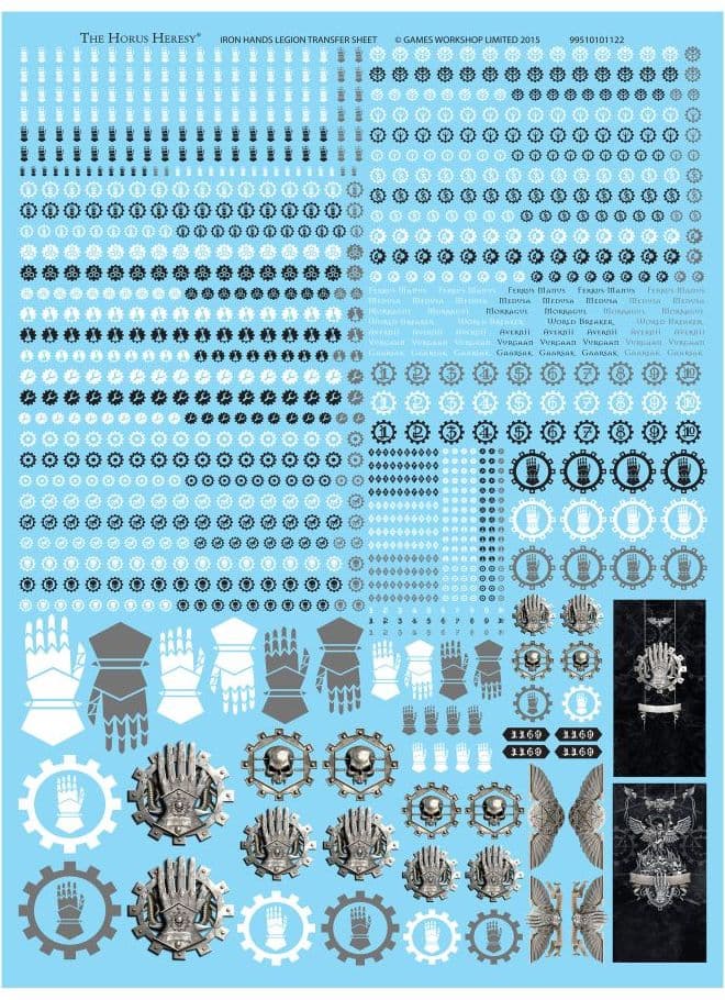 Iron Hands Legion Transfer Sheet - Image 1