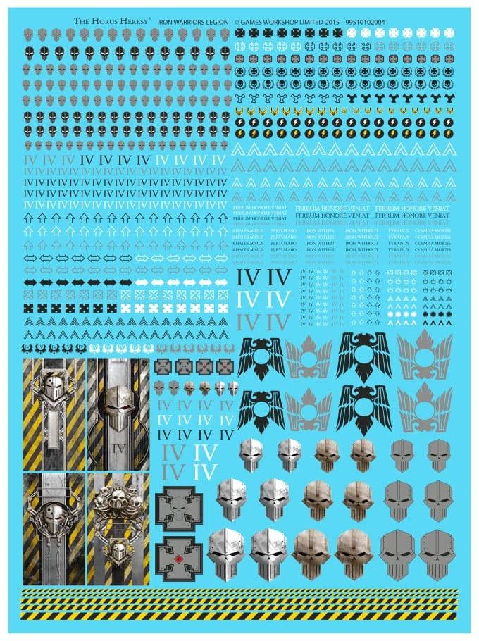 Iron Warriors Legion Transfer Sheet - Image 1