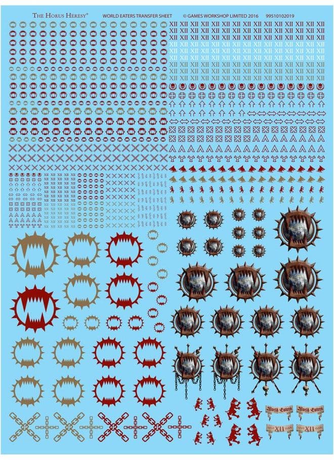 World Eaters Legion Transfer Sheet - Image 1