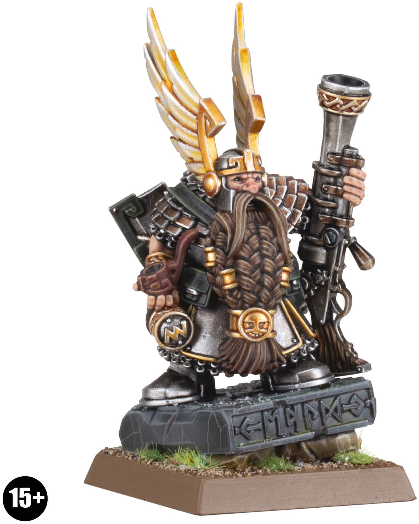Dwarf Thane with Handgun on Oathstone - Image 1