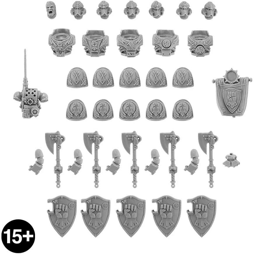 Imperial Fists - Phalanx Warder Squad Upgrade Set