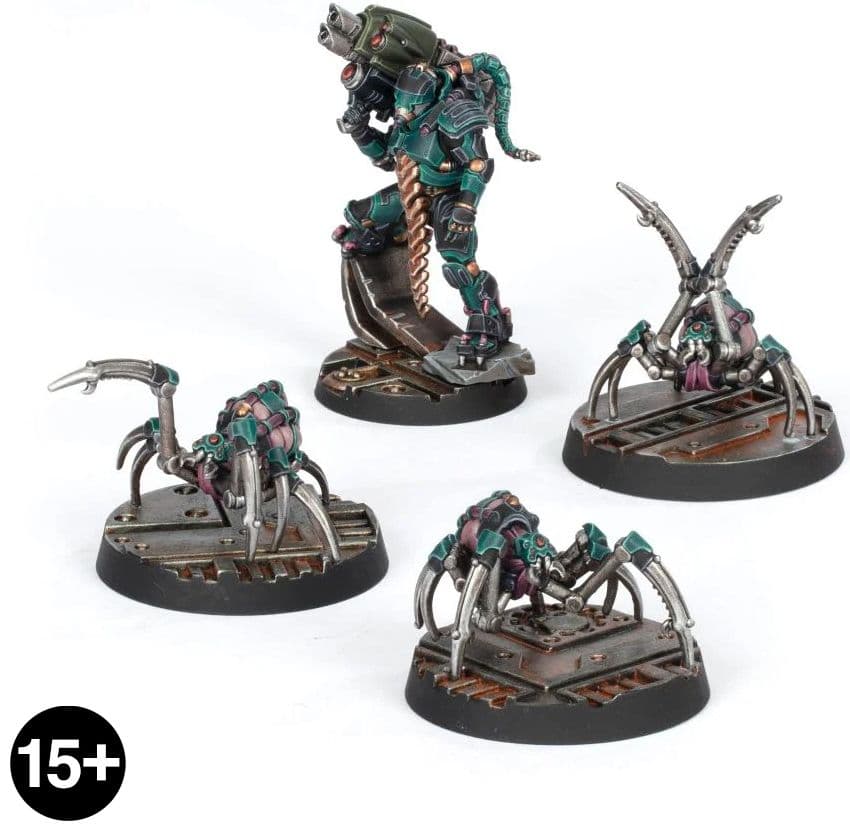 Van Saar Champion in Carapace Armour with Cyberachnids