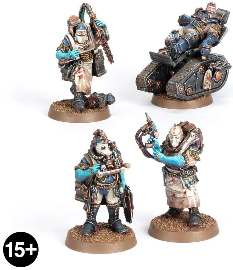 Solar Auxilia Surgeon-Primus Aevos Jovan & Medicae Orderlies