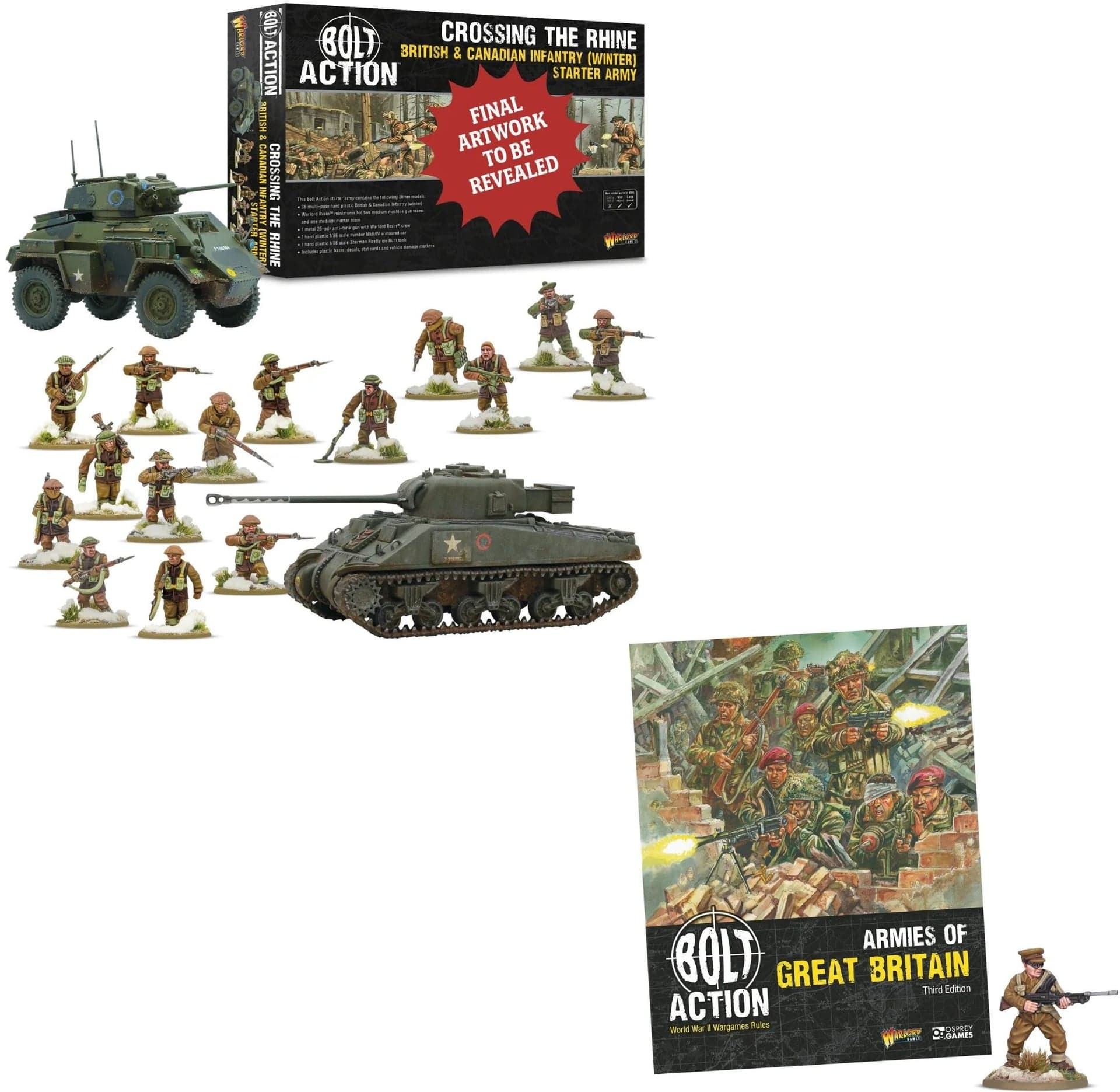 Crossing the Rhine' British & Canadian infantry (winter) starter army with Armies of Great Britain
