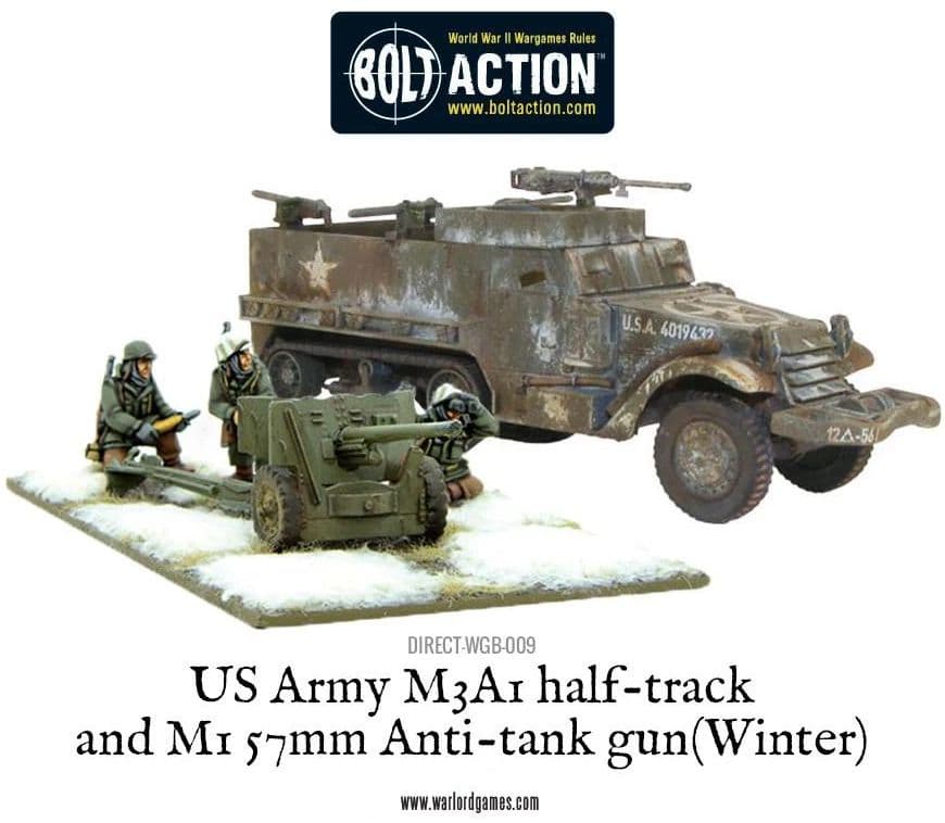 US Army M3A1 Half-track with M1 57mm Anti-tank gun (Winter) - Image 1
