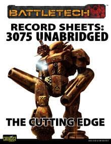 BattleTech: Record Sheet: Total Warfare Style: 3075:Cutting Edge - Image 1