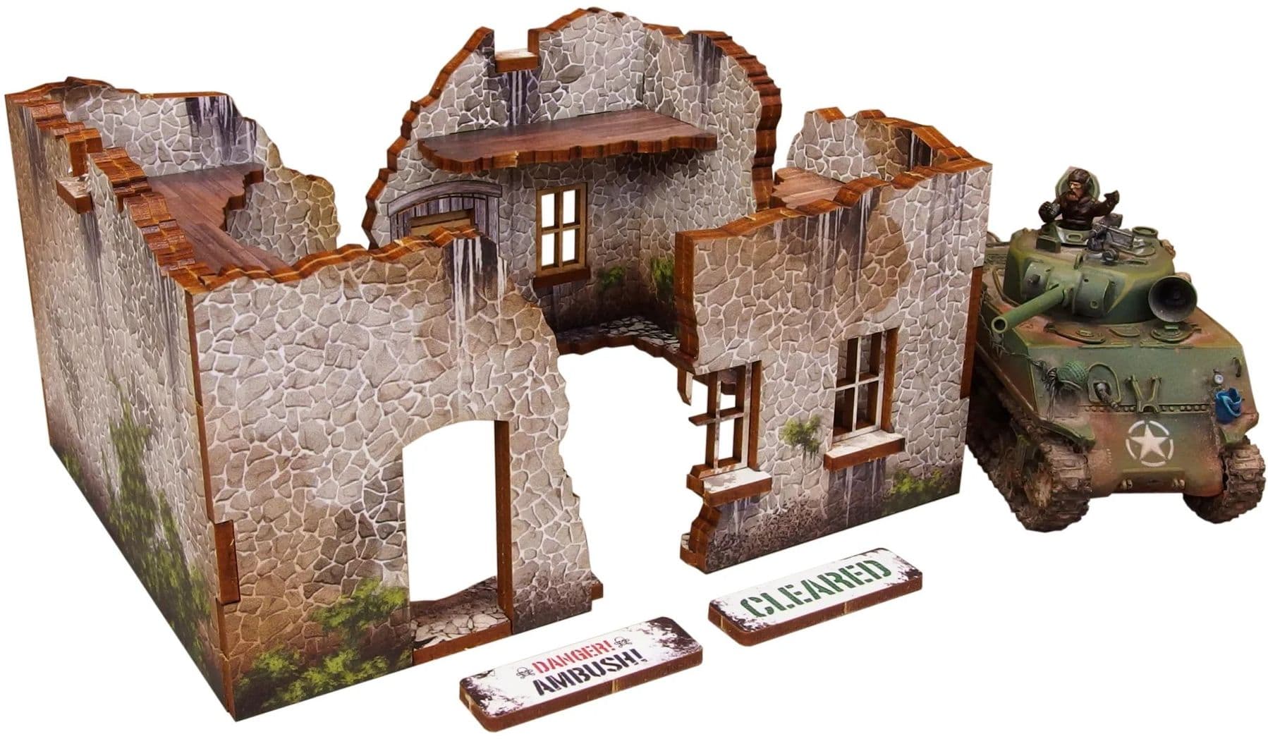 Pre-Painted WW2 Ruin 3 - Image 1