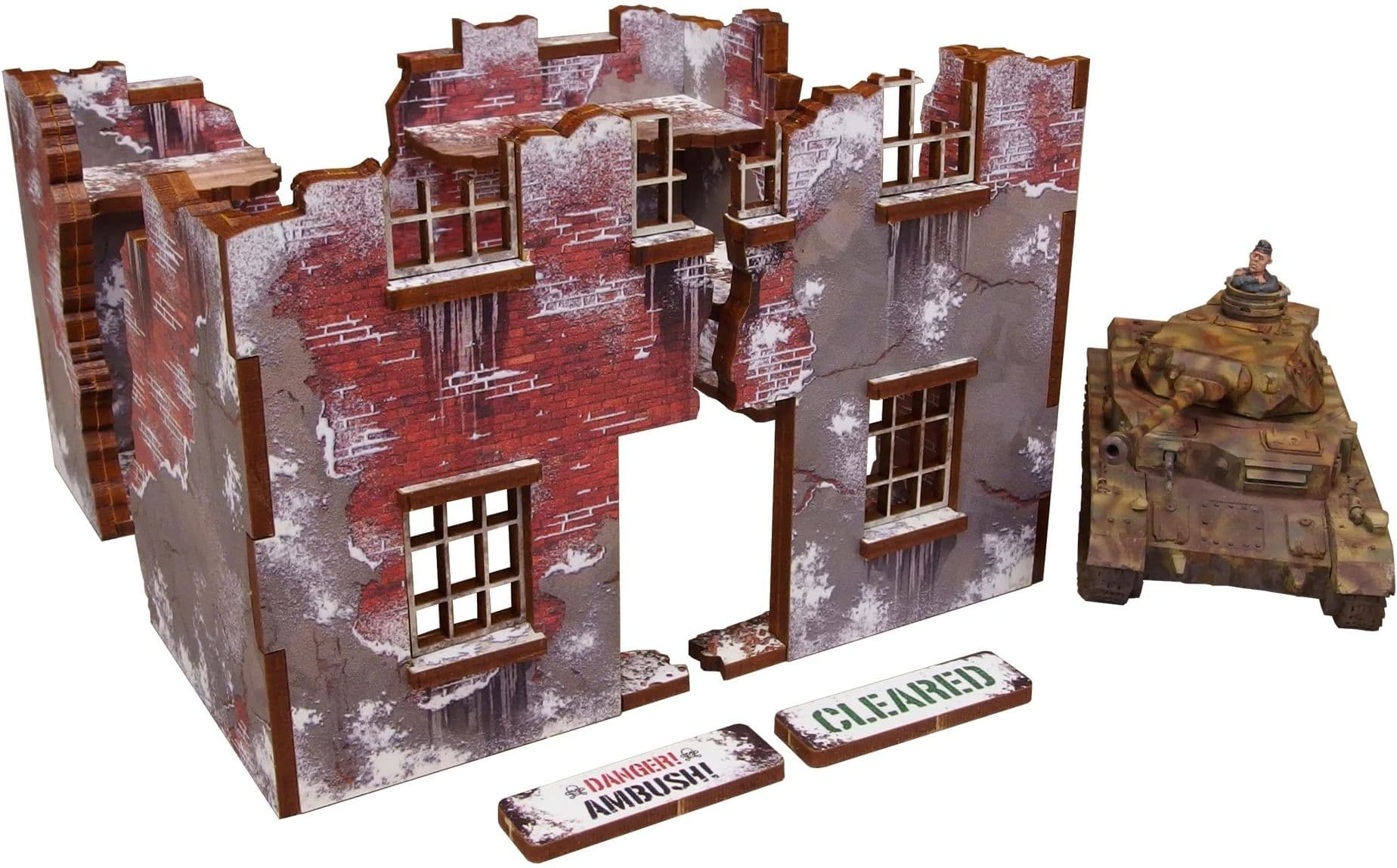 Pre-Painted WW2 Winter Ruin 3 - Image 1