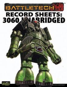 BattleTech: Record Sheet: Total Warfare Style: 3060 Unabridged
