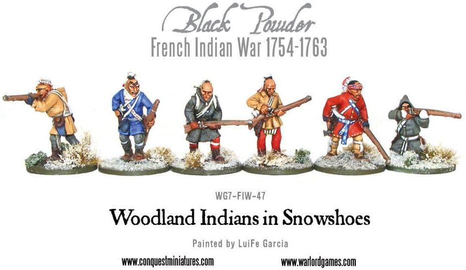 Woodland Indians in snowshoes - Image 1
