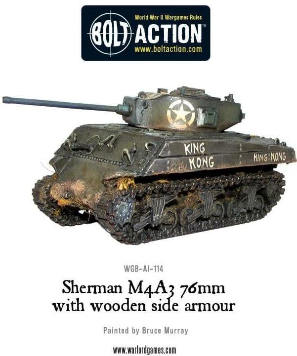 Sherman M4A3 (76mm) with wooden armour - Image 1