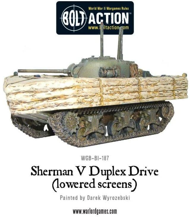 Sherman V Duplex Drive (lowered screens)