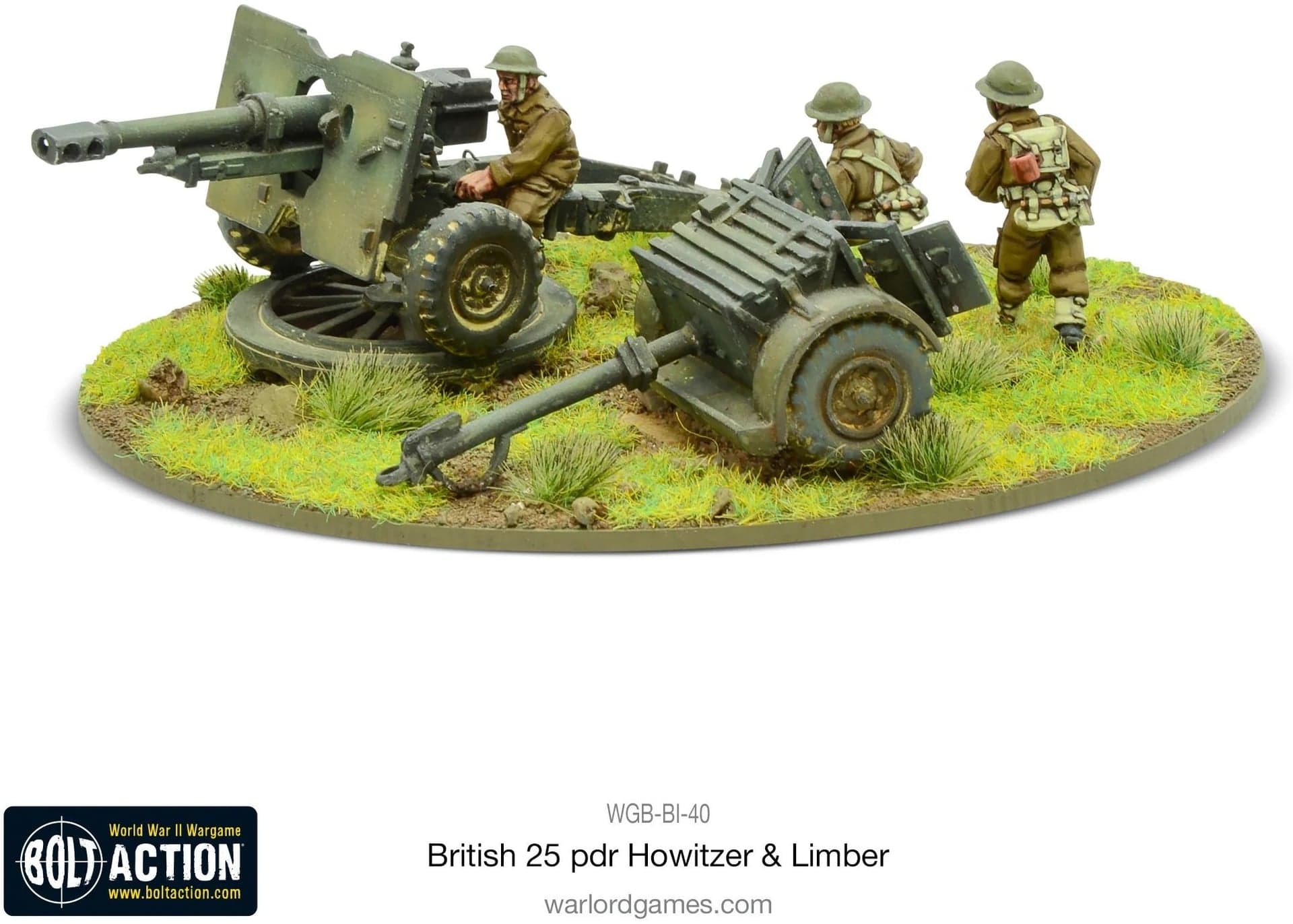 British 25 pdr Howitzer & Limber - Image 1