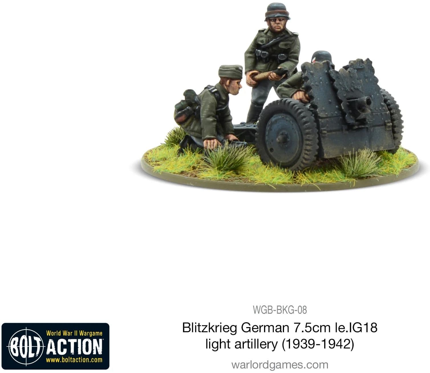 Blitzkrieg German 75mm LeiG 18 light artillery (1939-42) - Image 1