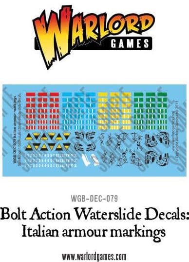 Italian Armour decal sheet