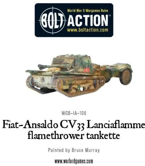Fiat-Ansaldo CV33 Lanciaflamme flamethrower tankette