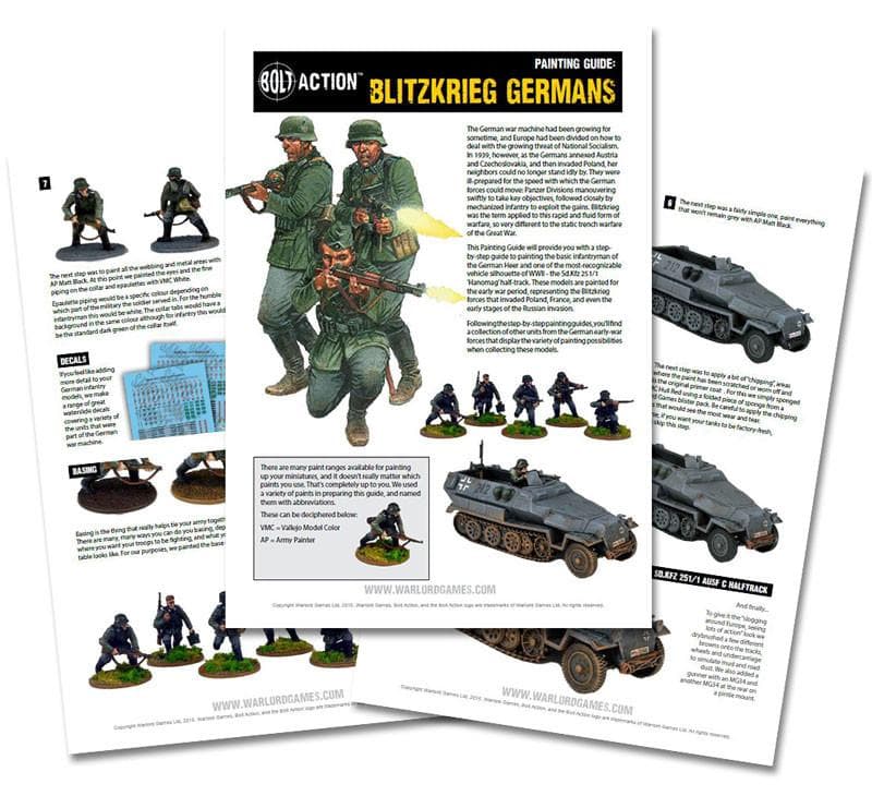 Blitzkrieg German painting guide - digital download - Image 1