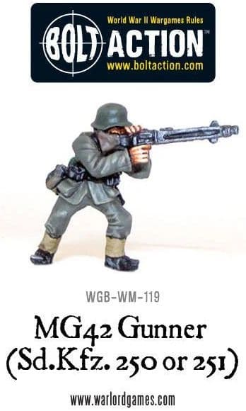 MG42 Gunner (Sd.Kfz 250 or 251) - Image 1