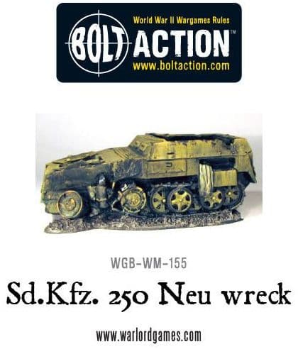 Wrecked Sd.Kfz 250 Neu - Image 1