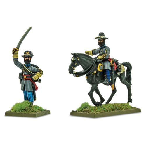 American Civil War: Confederate Officers Advancing B