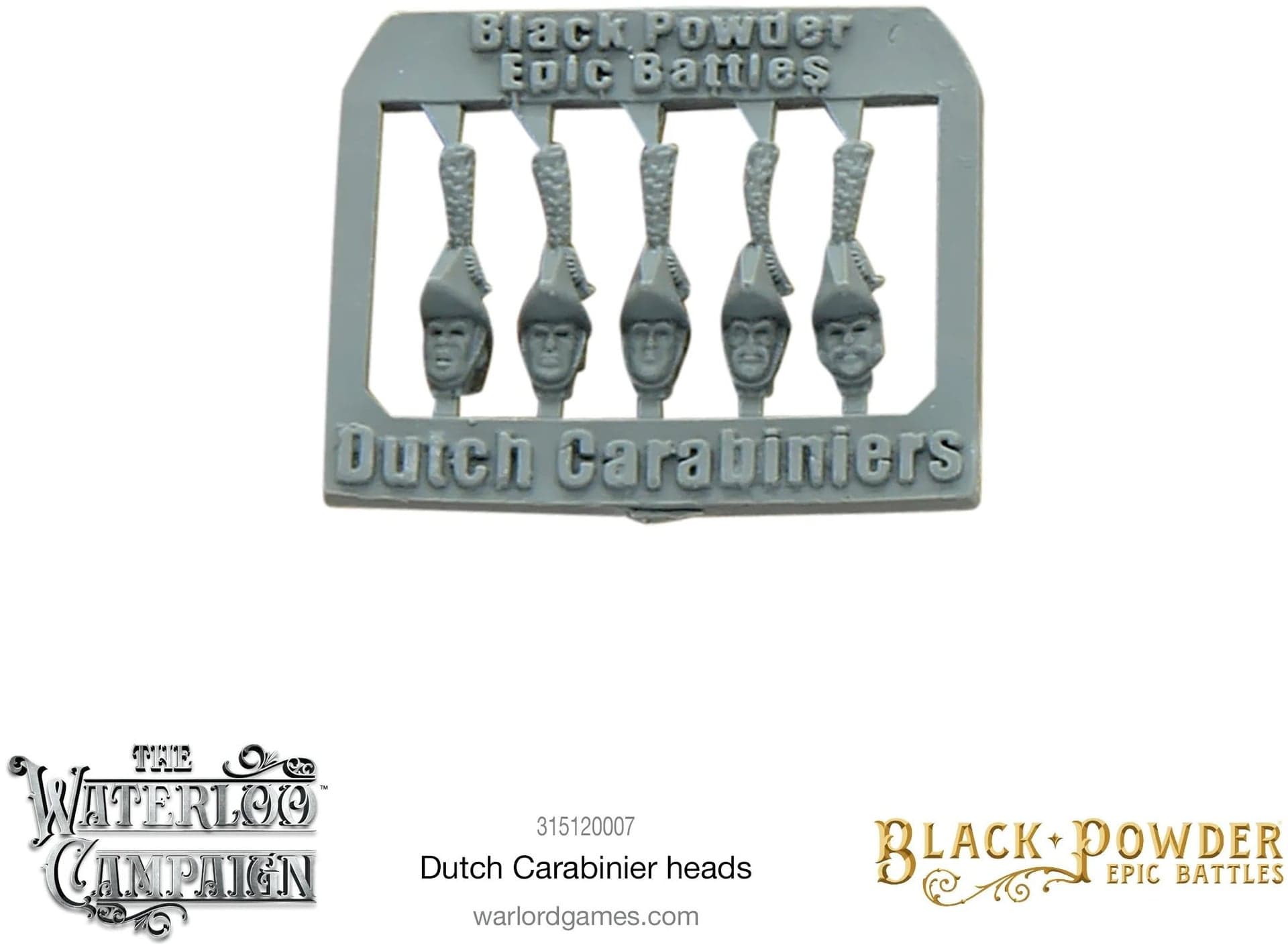 Black Powder Epic Battles - Dutch Carabinier heads