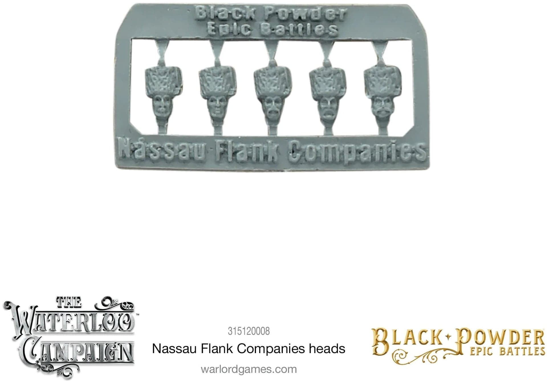 Black Powder Epic Battles - Nassau Flank Companies heads