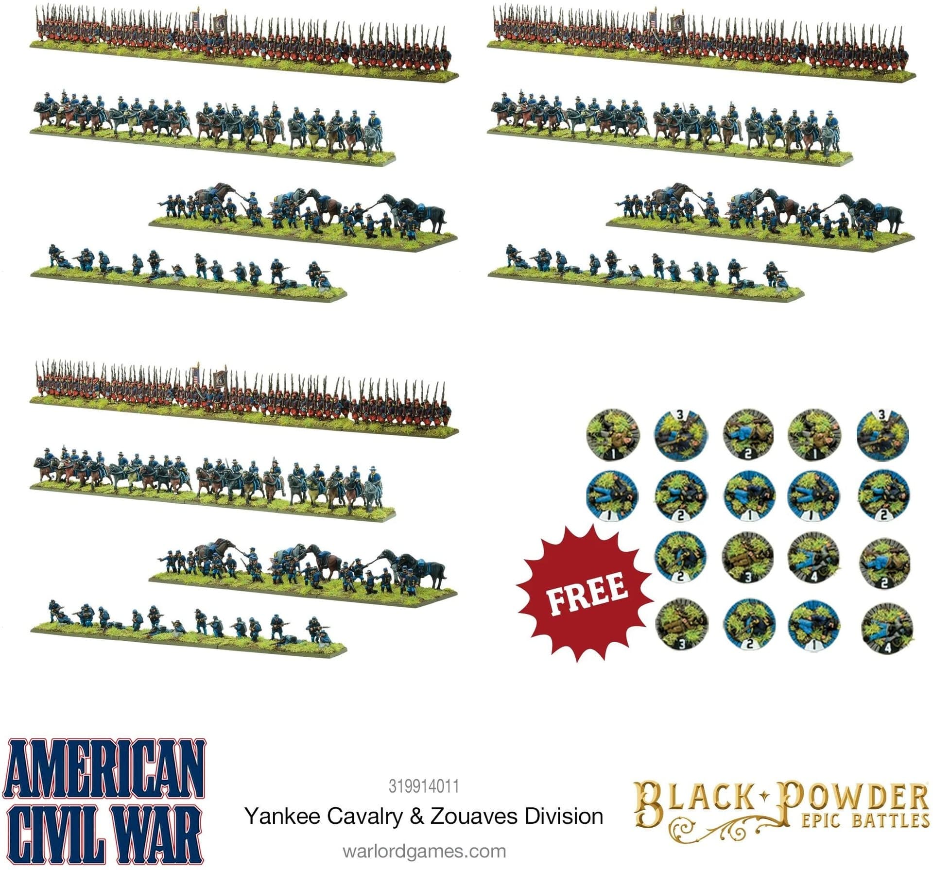 Black Powder Epic Battles - American Civil War Yankee Cavalry & Zouaves Division