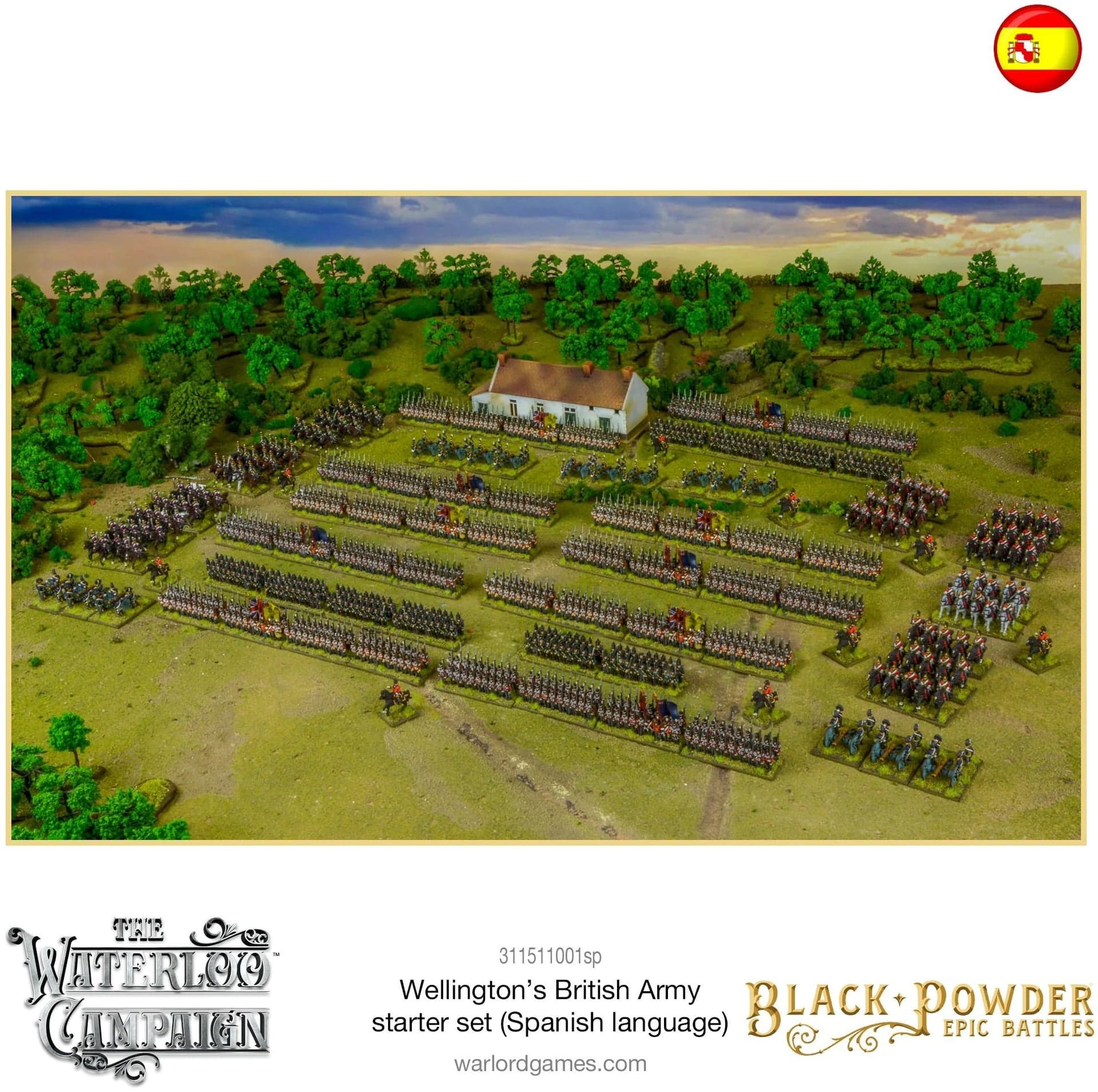 Black Powder Epic Battles Waterloo - Wellington's British Army Starter Set (Spanish language)