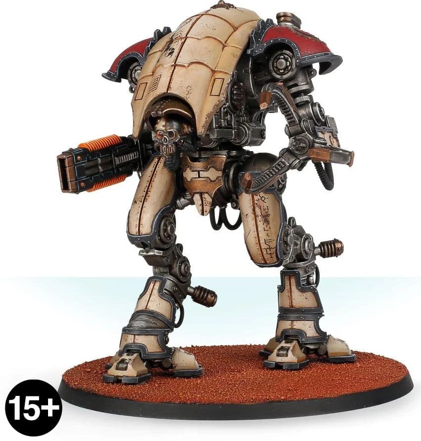 Mechanicum Knight Moirax with Volkite Veuglaire and Gyges Siege Claw