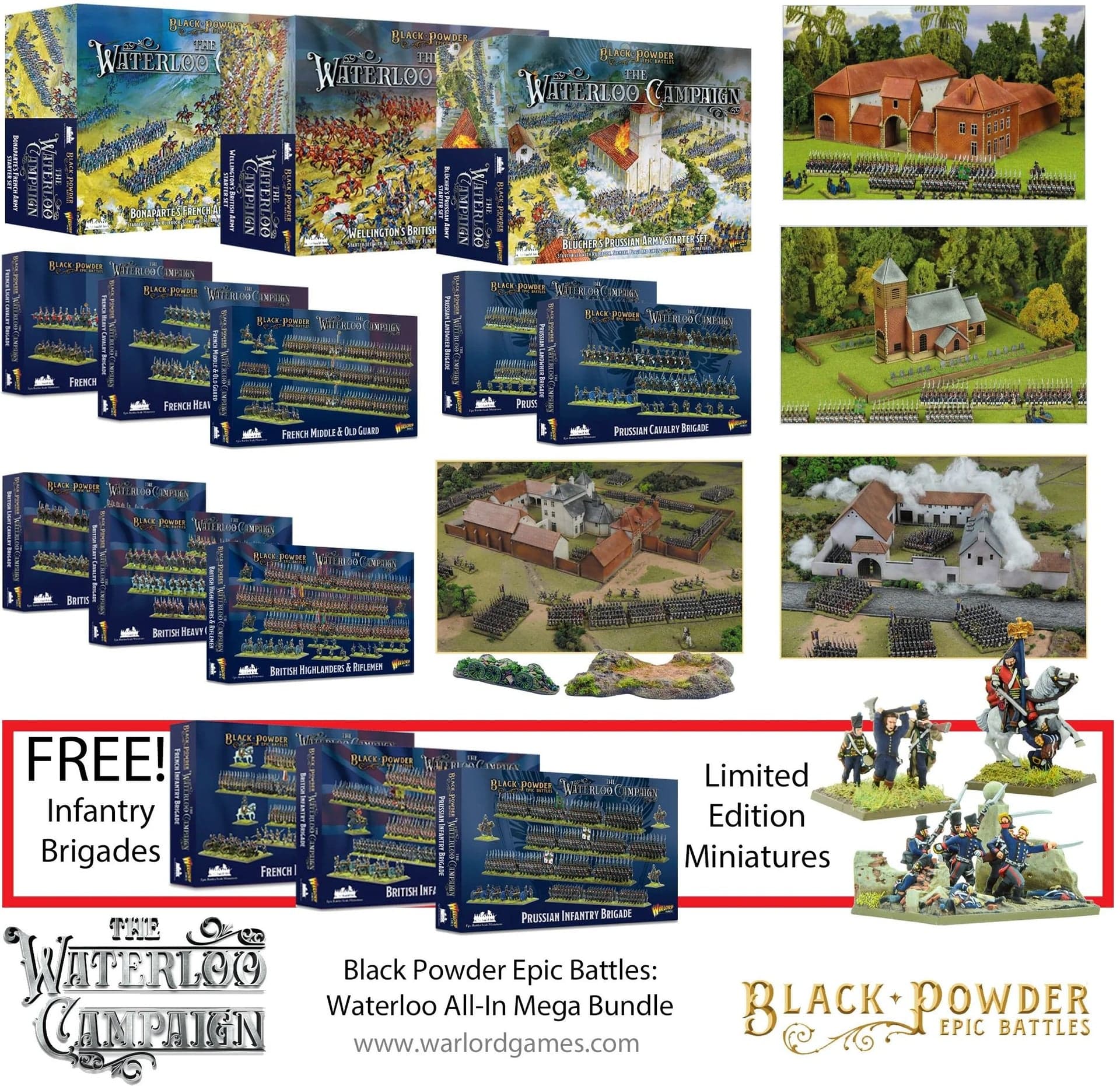 Black Powder Epic Battles: Waterloo All-In Three Army Mega Bundle